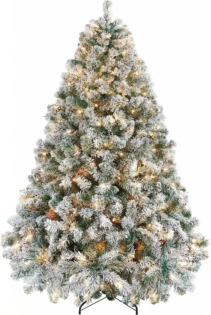 6ft Pre-lit Artificial Christmas Tree with Incandescent Warm White Lights
