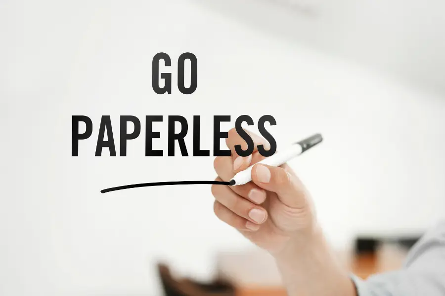 Go paperless