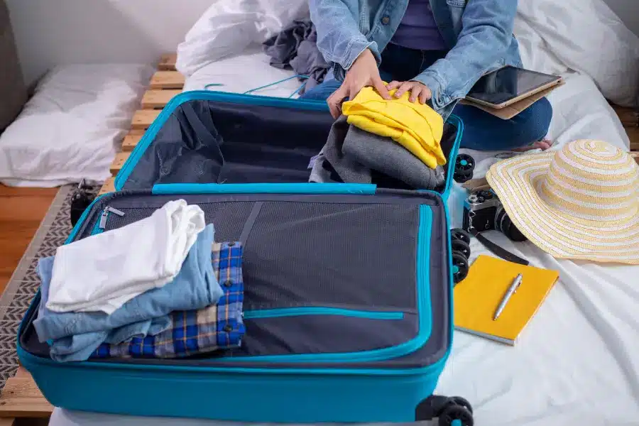 Pack clothes in your carry on