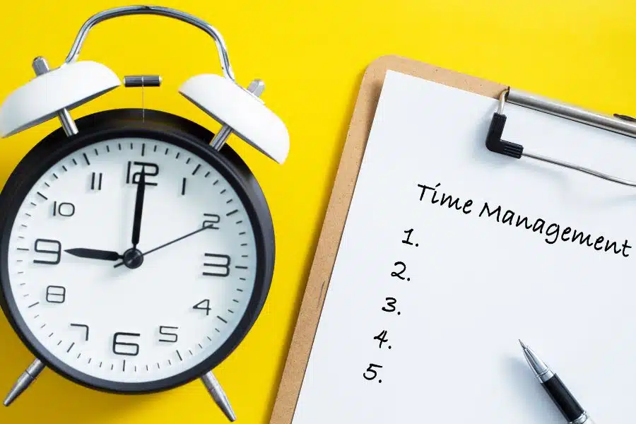 Proper Scheduling and Time Management