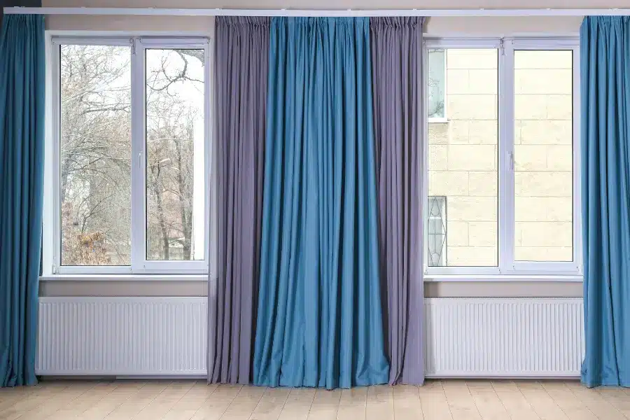 Curtains for large triangle windows