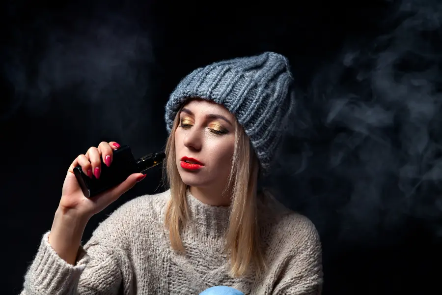 Vaping without nicotine for anxiety