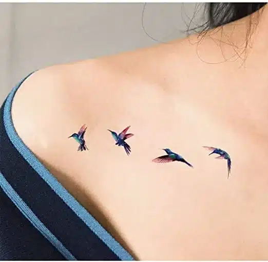 Tiny Material 2in by 2in Tattoo Designs on the Collarbone