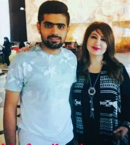 Babar Azam with his Wife
