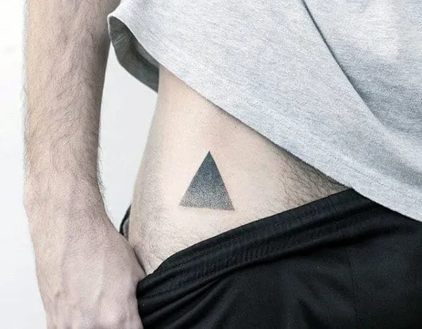 Triangle Hip Tattoo Design 