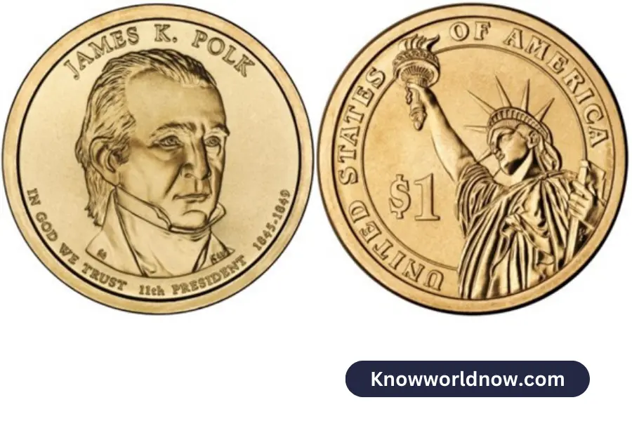 James K. Polk Dollar Coin Value Checker P, D, S and Error Mint Mark