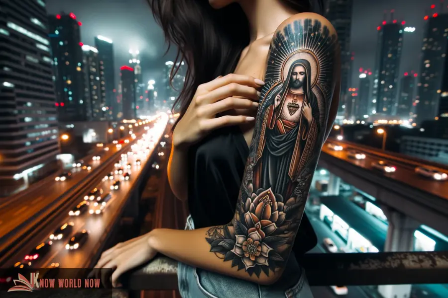 San Judas Tattoo for Women