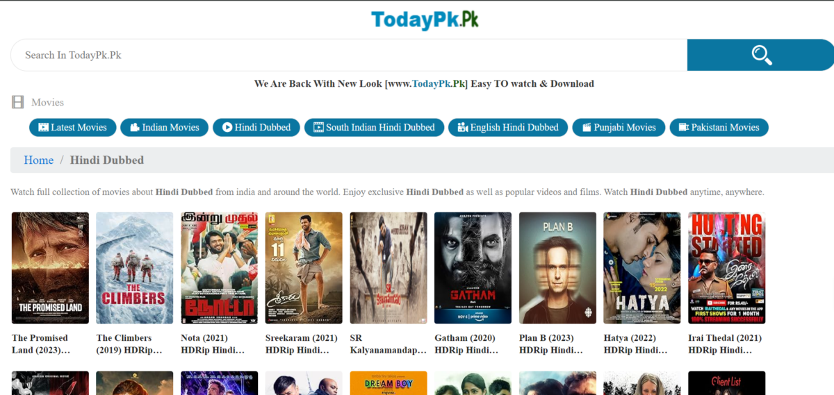 TodayPk Movies: Watch Online and Downloan Movies in