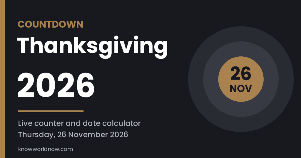 When Is Thanksgiving 2026? Date, Days Until Thanksgiving and Countdown ...