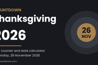 When Is Thanksgiving 2026? Date, Days Until Thanksgiving and Countdown